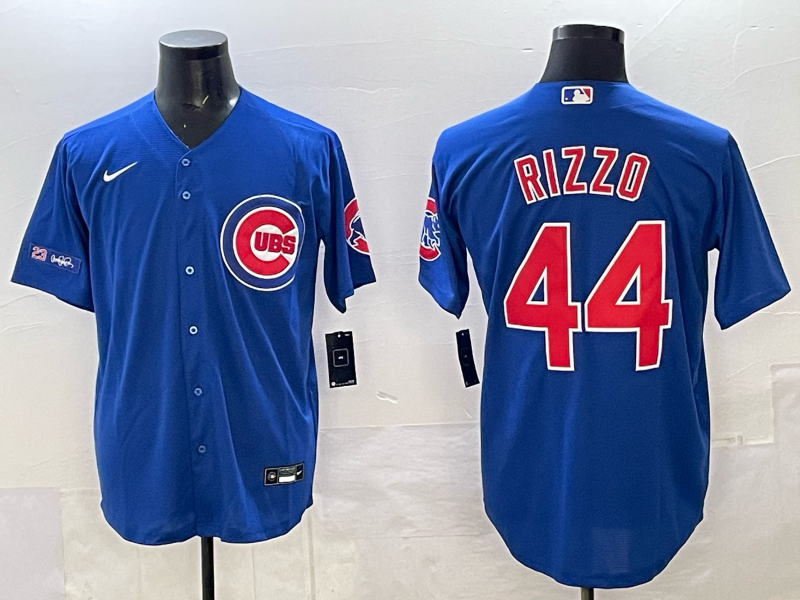 Men Chicago Cubs #44 Rizzo blue Nike MLB 2025 jersey 004->houston astros->MLB Jersey